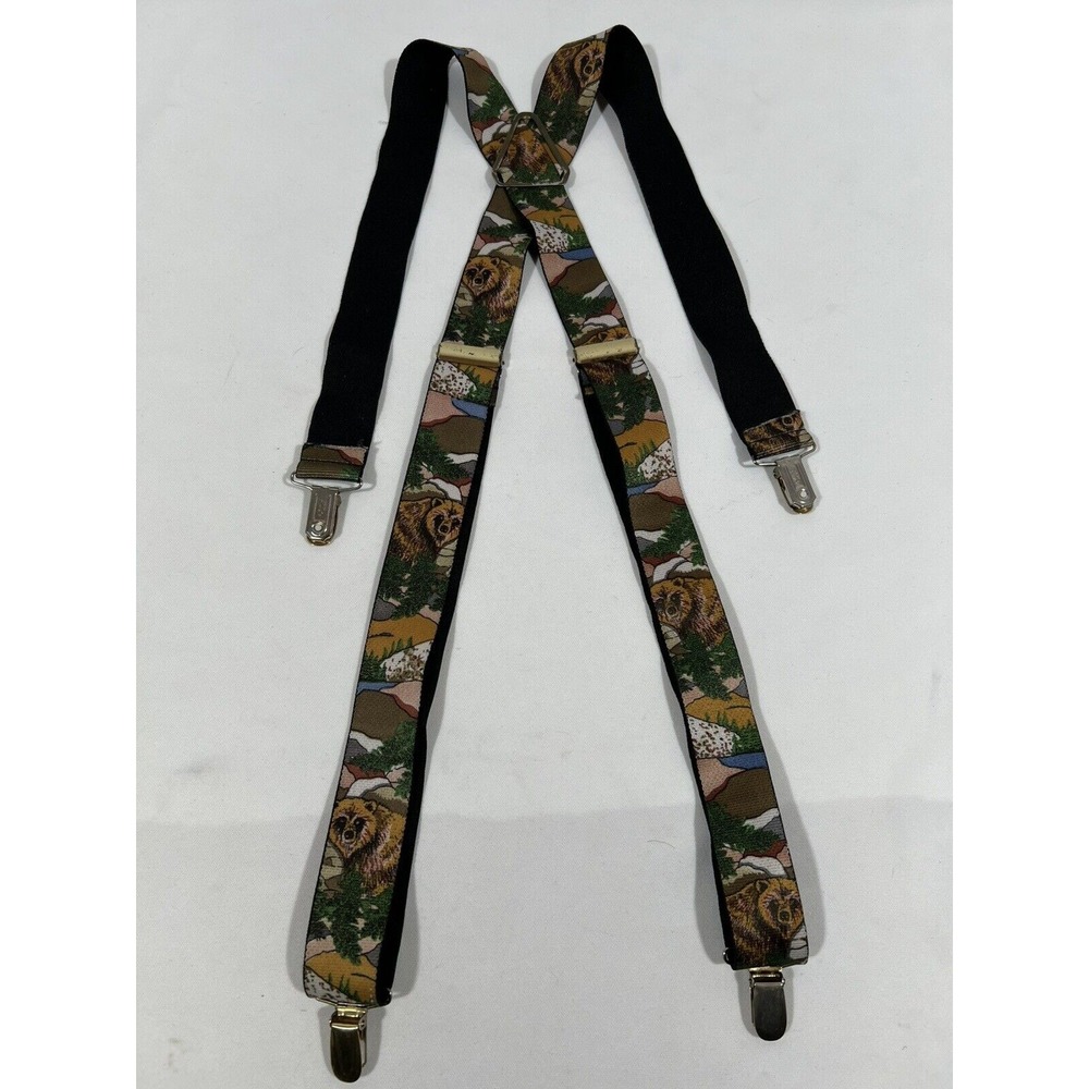 Pelican Suspenders X Back Adjustable Bear Clips Workwear Outdoorsman